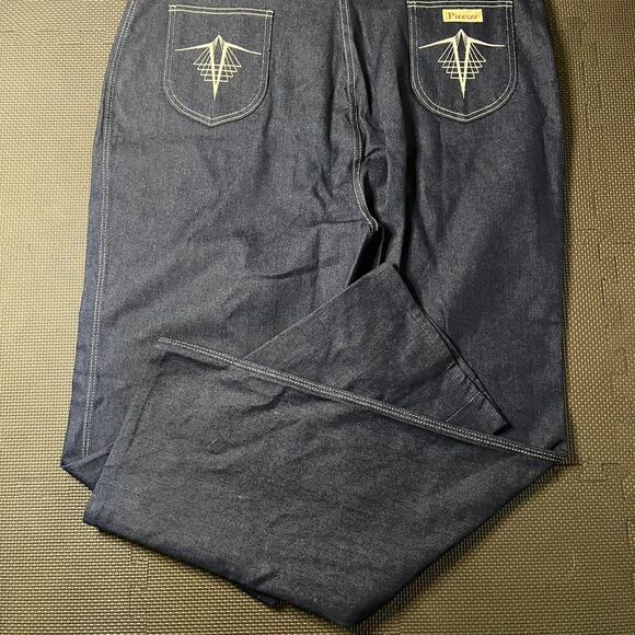 Size 40 Vintage Pizzazz Flare Bottom Jeans - Picture 6 of 7